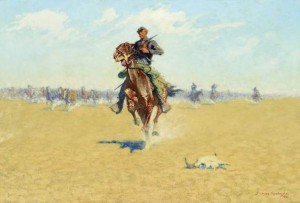Frederic Remington's "Cutting Out Pony Herds (A Stampede)"/Photo courtesy: The Coeur d'Alene Art Auction